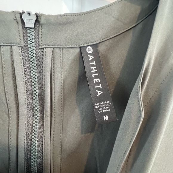 Athleta Dark Green Sleeveless Jumpsuit - Picture 2 of 5